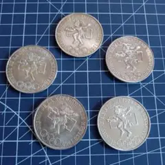 2025年最新】メキシコオリンピック 5ペソ銀貨の人気アイテム