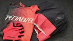 Specialized サイクルジャージ 上下、サイクルグローブ付きのサムネイル