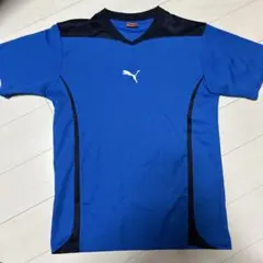 Puma 青色 Vネック シャツ