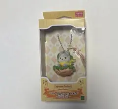 シルバニアファミリー　ハスキー　キーチェーン　ハンバーガー