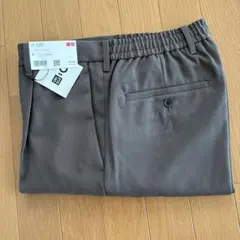 UNIQLO タックワイドデーパンツ S ブラウン