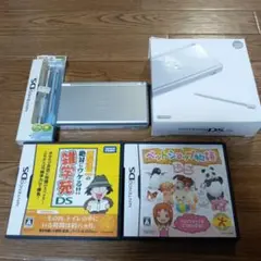 ニンテンドーDS Lite グロスシルバー 本体とゲーム2本　タッチペン