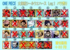 ワンピース　大海賊シールウエハース　LOG.1　ばら売り（1弾）