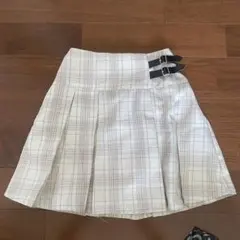 グローバルワーク　チェック柄　プリーツスカート