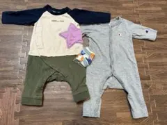 70cm 長袖ロンパース　靴下付き