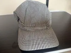 ヒッコリーストライプ ワークキャップ 帽子
