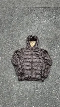 H*a様 美品 オールドユニクロ プレミアムダウンジャケットL ブラウン　y2k