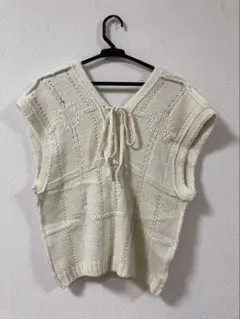 ♥️ Kastane ツーウェイVネックニットベスト フリーサイズ