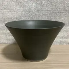 モダン 陶器製 花器 花瓶 鉢 生け花 華道 池坊 グレー 高さ19cm - メルカリ