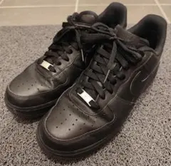 NIKE エアフォース1 LOW 27cm トリプルブラックレザー 黒