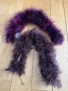 ファー マフラー ティペット ２個セット