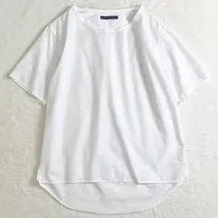 美品 MHL マーガレットハウエル ヘンリーネック ゆったり綿 シャツ 5分 