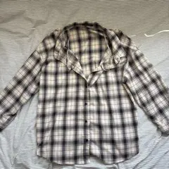 【当日発送】【値下げ】2wayチェック柄長袖シャツ オフショルシャツS