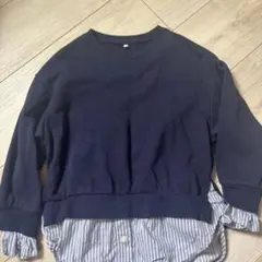 GU ネイビー トレーナー 120cm