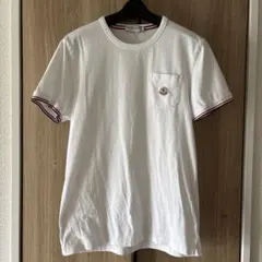 モンクレール スリムフィット ホワイト Tシャツ L 国内正規品 4S127 