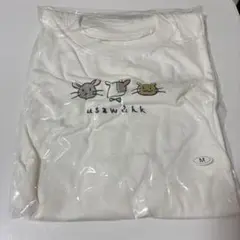 牛沢 手描きデザインTシャツ 白 M