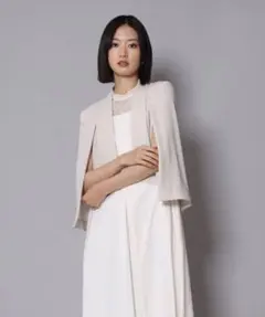 age ケープデザインショートジャケット