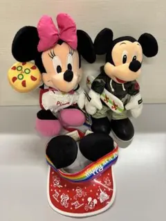 ディズニー ミッキー＆ミニー ぬいぐるみセット　他1点