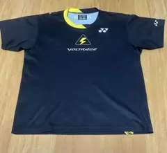 YONEX VOLTRAGE Tシャツ JP S 黒/黄色