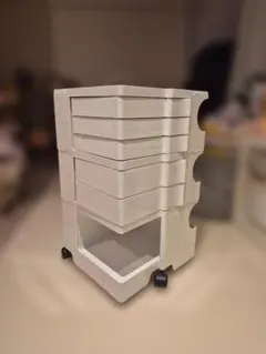 Legnatec レグナテック 4段 チェスト タンス レトロ ポップ レッド