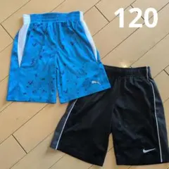 PumaとNikeのハーフパンツセット 120