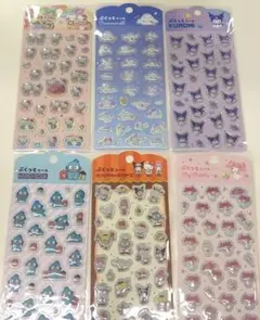 キャンドゥ　サンリオぷくっとシール 6枚セット