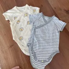 ユニクロ　新生児　60cm UNIQLOコンビ肌着　夏　半袖