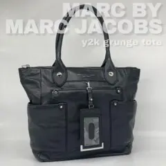 マークバイマークジェイコブス y2k トートバッグ 肩掛け 本革 黒 A4 美品