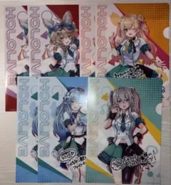 ホロライブ クリアファイル 7枚 5期生 雪花ラミィ 獅白ぼたん 尾丸ポルカ