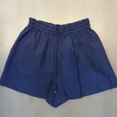 ウエストゴム ショートパンツ ネイビーのサムネイル
