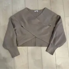 FRAY I.D フレイアイディー フロントクロスニット ニット