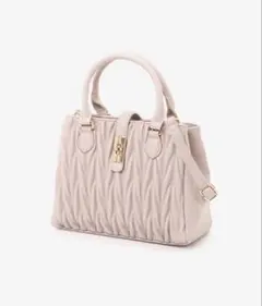 マジェスティックレゴン クラシカルスクエアハンドバッグ ピンク