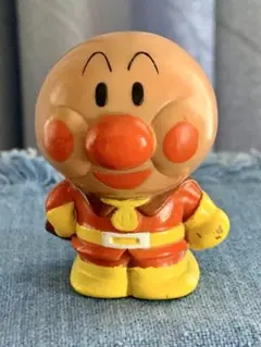 当時物 アンパンマン マント付きソフビ BANDAI 1991年製 やなせたかし 