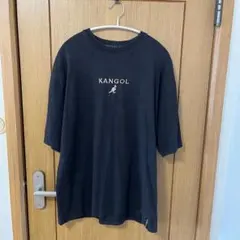 KANGOL バックプリント　半袖Tシャツ　ブラック　Lサイズ