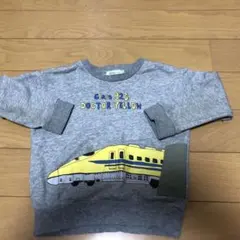 ドクターイエローのイラストが特徴的なBEAMS miniのトレーナー