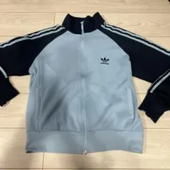 【美品90s】アディダス刺繍トラックジャケット古着ジャージトップビンテージ紺 M