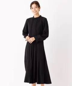 『WEB限定』ハイネックはしごレースワンピース　ドレス　セレモニー