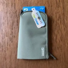 リヒトラブ　スタンドペンポーチ　シーウィードグリーン　撥水加工生地使用