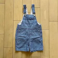 PETIT BATEAU ストライプ サロペット　オーバーオール 81cm