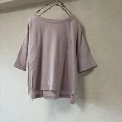 SUNVALLEYくすみピンク ポケット付き 半袖Tシャツのサムネイル