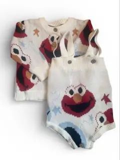 韓国ベビー服♡エルモセットアップ