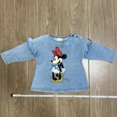 futafuta ミニーマウス デニム風 トップス 80cm