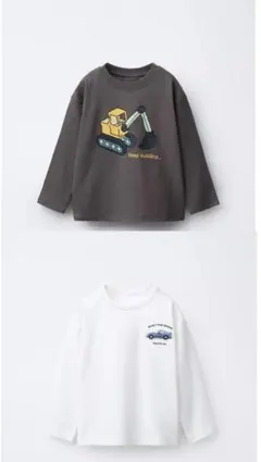 zara 車　ロングスリーブTシャツ 《2枚セット》