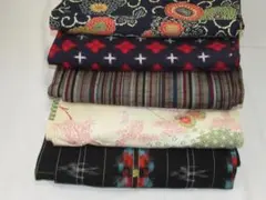 ウール着物4枚とアンサンブル1セットまとめ売り