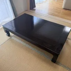 希少 京都老舗 象彦 漆塗座卓 京漆器 ローテーブル センターテーブル