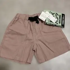 新品タグ付き　110cm バースデイ　ズボン　天然素材 ピンク ショートパンツ