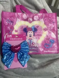 ミニパル　パルザ ミニーのファンダーランド　トートバッグ　リボン