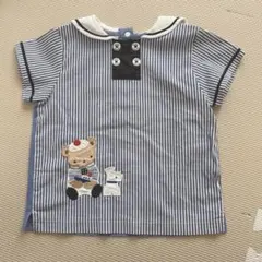 美品　ファミリア　セーラー　マリン　Tシャツ　90