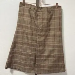チェック柄 スカート ブラウン おしゃれ 春服 夏秋冬