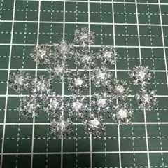 A173.ネイルパーツ デコパーツ 20個 雪の結晶
